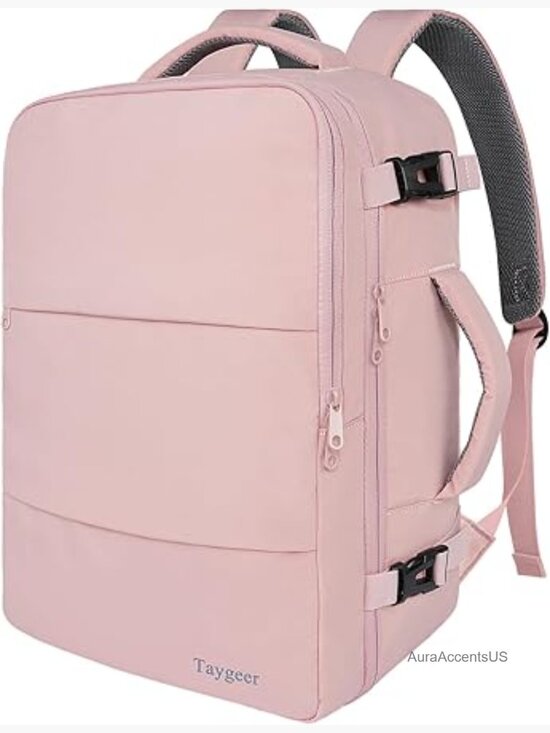 Carry on Backpack with Water Bottle Pocket and Shoe Pouch, TSA 15.6 Laptop,